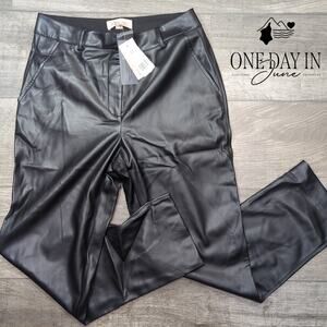 Philosophy Vegan Leather Straight Leg Pants Size 10